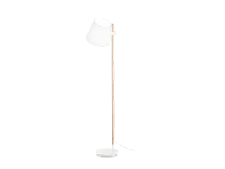 Axel podna lampa drveni detalji bijela